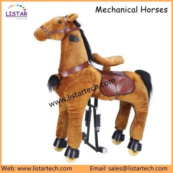 Shopping Mall Non-Coin Operated Electric Ride on Horse Toy Pony for Kids and
