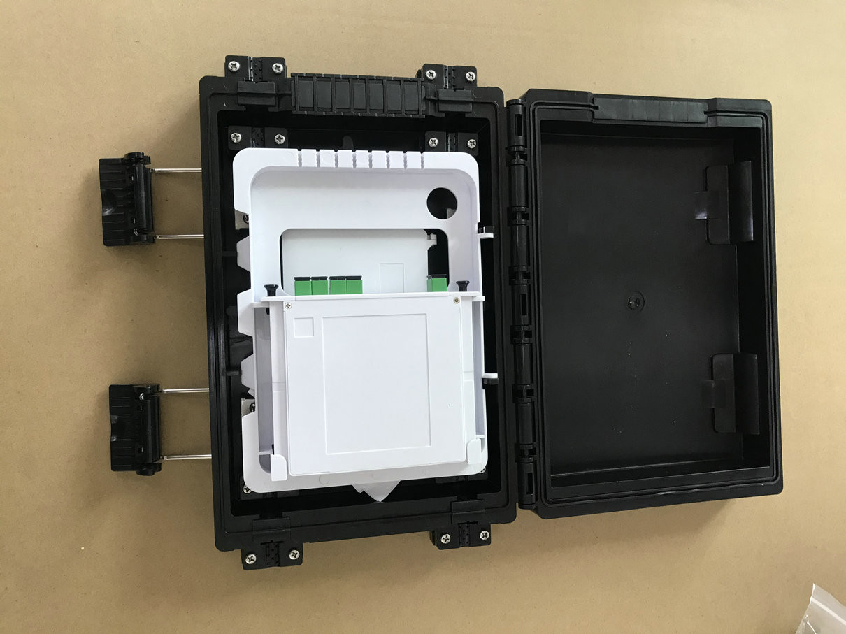 12fibers 9SC 1X8 PLC Fiber Optic Terminal Box Aerial Hanged