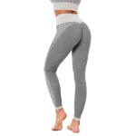 Seamless knitted peach fitness pants moisture wicking exercise yoga pants show