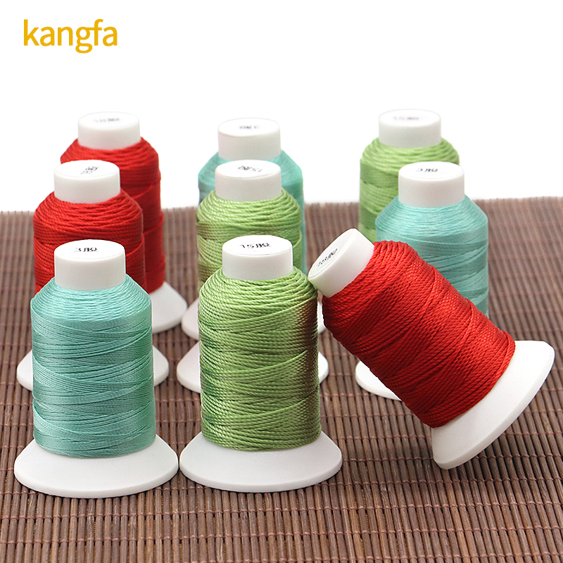 3ply Yarn Count 100% Polyester Sewing Thread TEX90 for Leather Crochet Free Sample