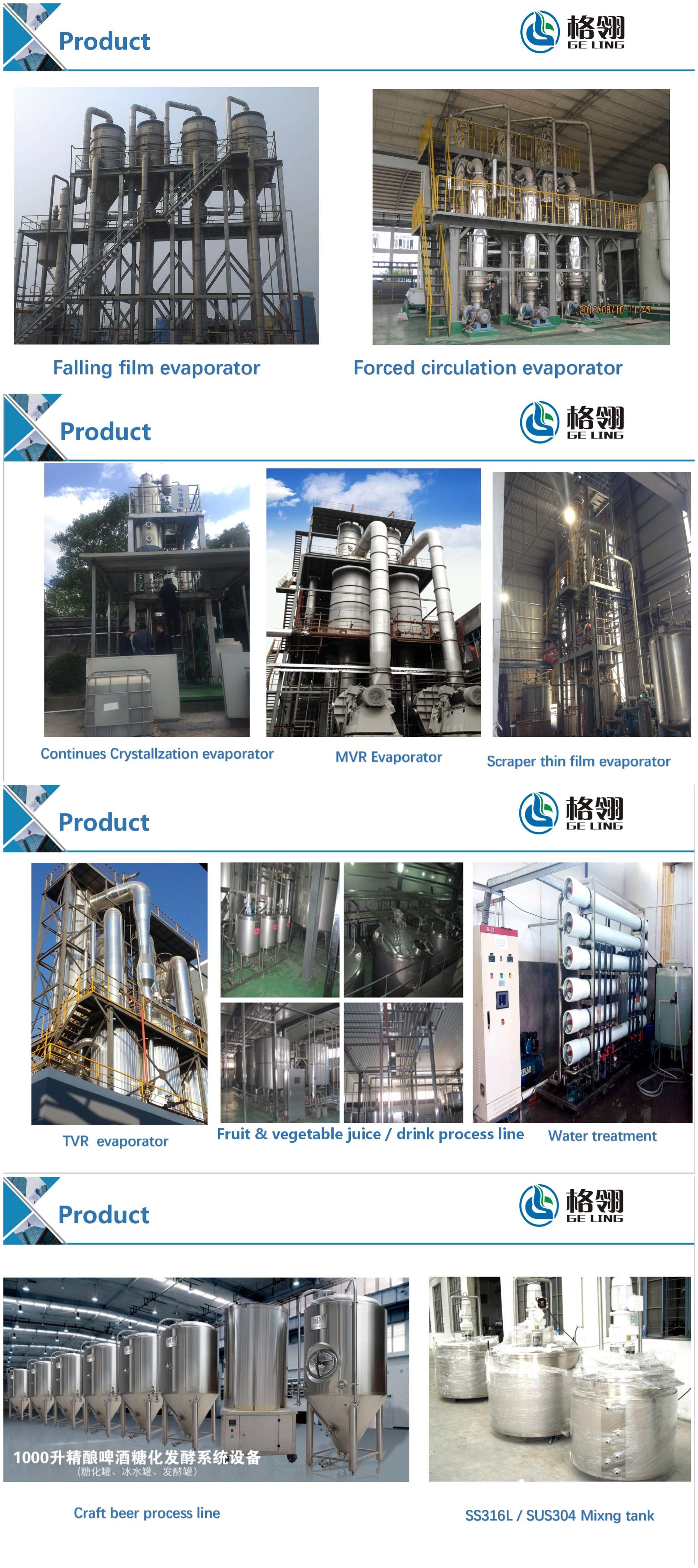 Stainless Steel 316/304 Vacuum Evaporation Machine In Food Chemical Industrial