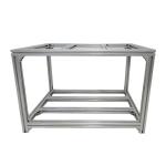 Open T Slotted Aluminum Frame Extrusion Profile 40mm X 40mm Polishing