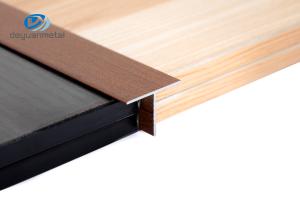 Quality T8 Aluminum T Profiles , ASTM Extruded Aluminum T Slot Plate Alu6063 Powder Coating Wood Grain wholesale