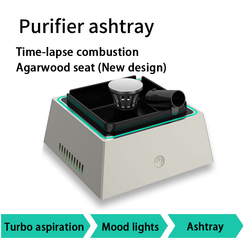 2023 New Arrival USB Astray Air Purifier Ash Proof Rechargeable Aromatherapy Negative Ions Air Cleaner With Brushless Motor