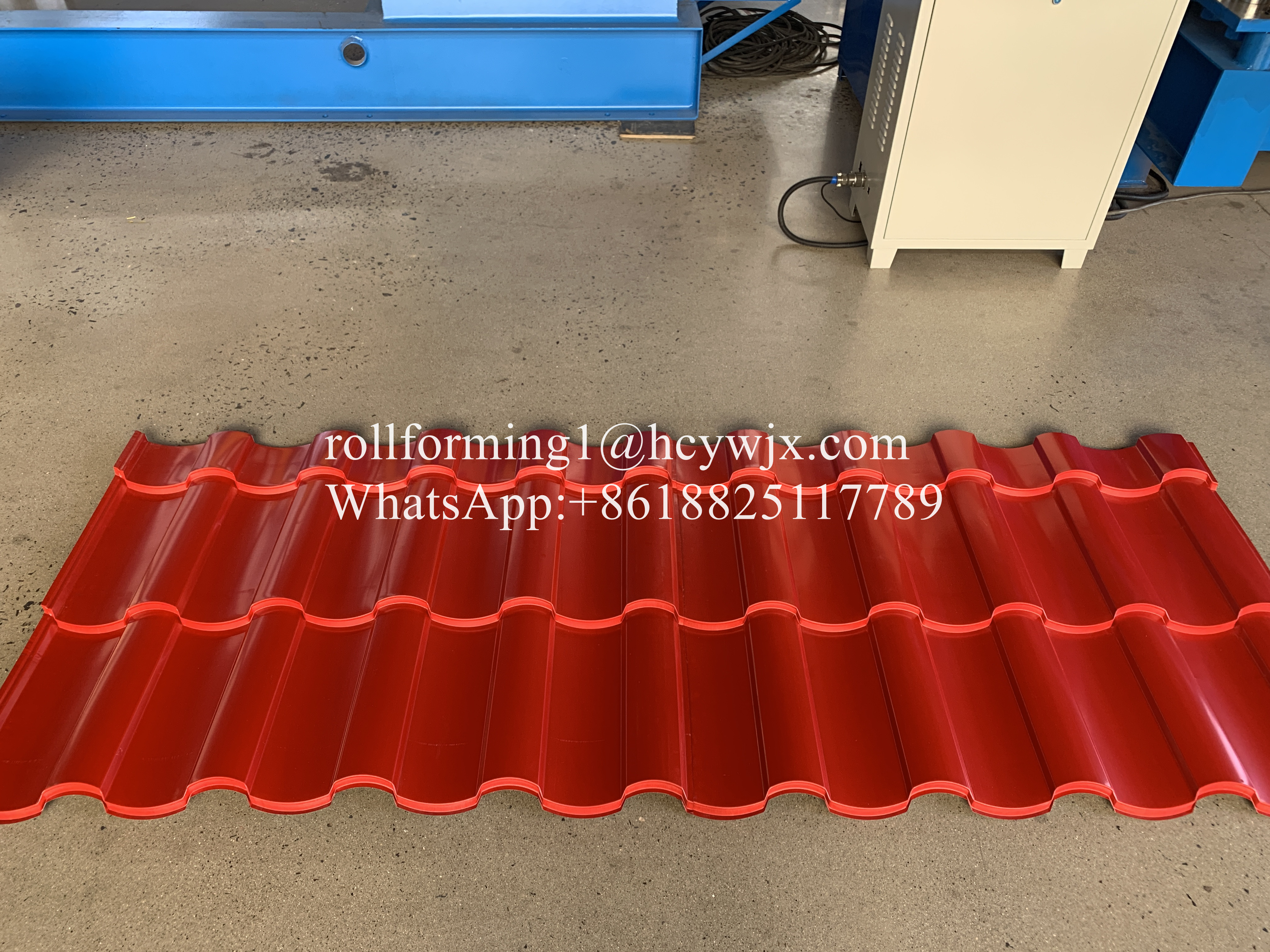 Hydraulic 2m/Min Glazed Tile Roll Forming Machine