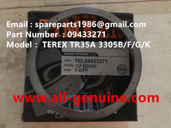 TEREX 09433271 BEARING CUP MINING QUARRY NHL RIGID DUMP TRUCK TR35 TR50 TR60