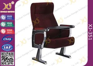 Quality Fabric Upholstery Aluminum Alloy Government Auditorium Chairs Dirt Resistant wholesale