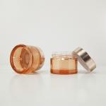 Pink Eye Cream Spillproof Glass Cosmetic Jar 30g 50g 100g