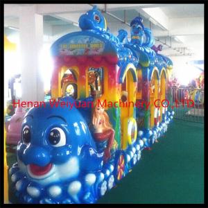 Quality Children loved amusement park rides electric trackless train wholesale