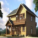 Small Light Steel Structure Villa Manufacture for Container Houses in White/Gray