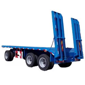 Quality Hydraulic Ramp System Low Bed Draw Bar Full Trailer for Sale wholesale