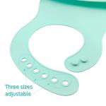 Amazon Best Selling Easily Clean BPA Free Waterproof Silicone Baby Bib With
