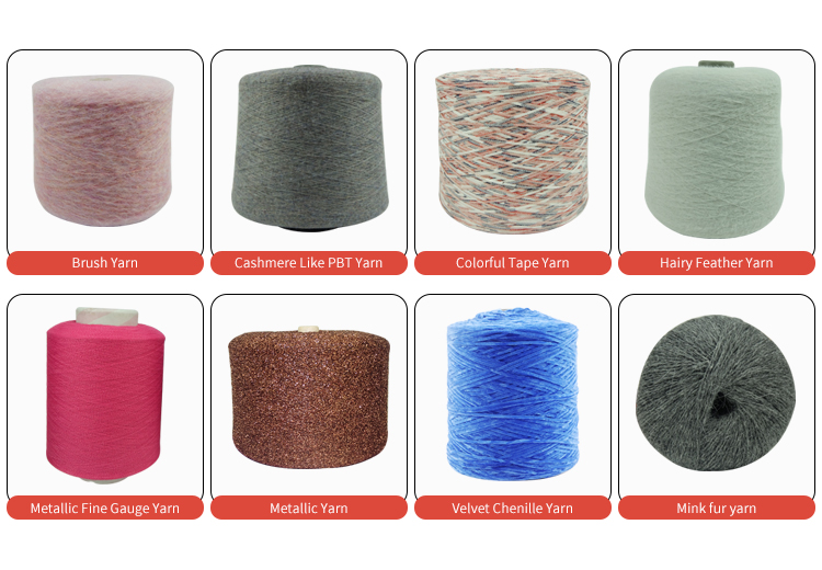 Hat Scarf Knitting Yarn 100% Dyed Nylon Yarn Anti Pilling Abrasion Resistant