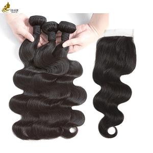 Quality Hair Weft Human Virgin Remy Hair Bundle Straight Double Drawn Natural Black wholesale