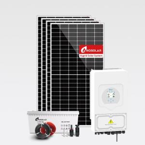 Quality 30KW 50KW 80kw 100KW PV Panel On Off Grid Tied Energy Storage 100KVA Hybrid System Home wholesale