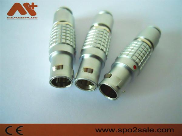 Brass Gold Plated Medical Cable Connectors Metal 1B 2pin 4pin 5pin 6pin