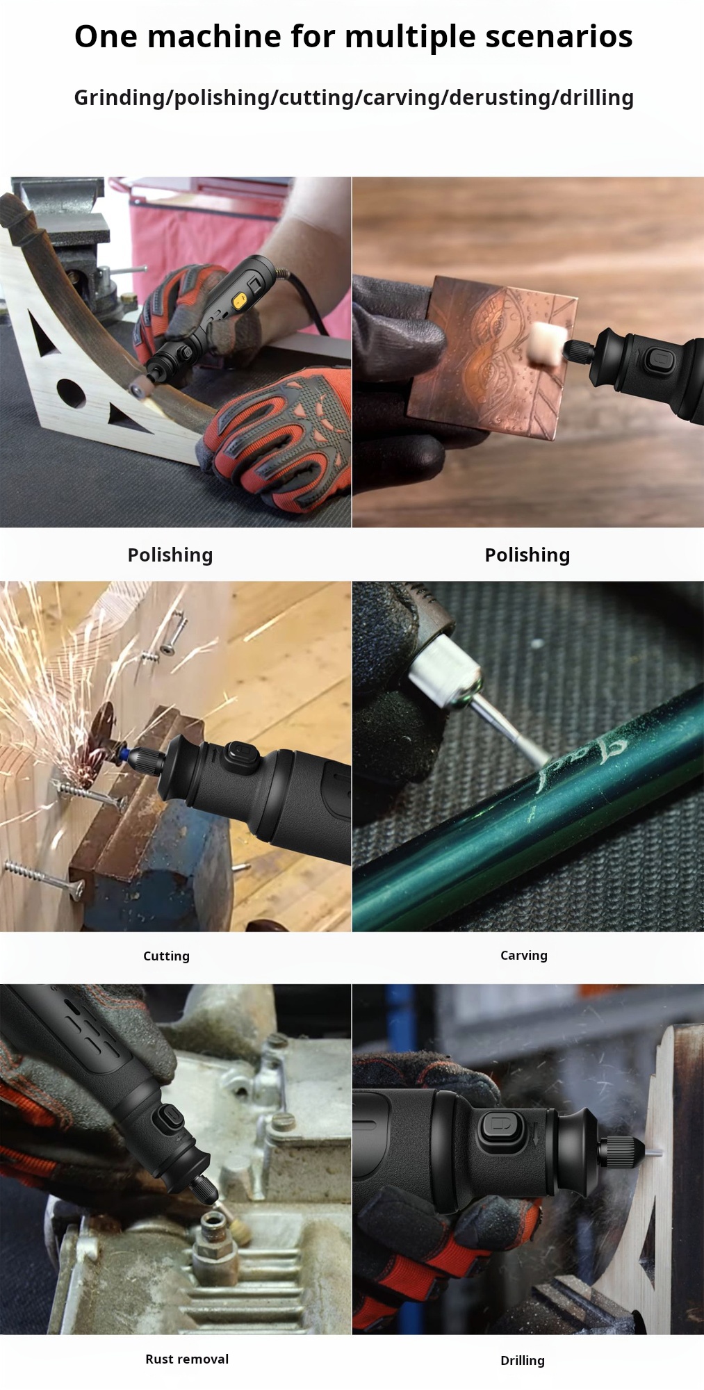 12V Electric Engraving Pen Set Home Polishing Drilling Small Electric Drill Tools
