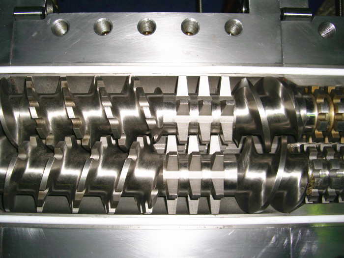 Twin Screw Rubber Extruder Machine , 500rpm Polymer Devolatilization Extruder