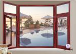 Impact Resistant Swing Open Windows , Float Glass Aluminium House Windows