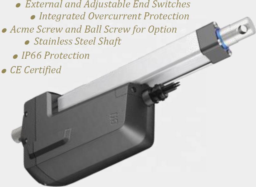 1000mm Stroke 12000N Outdoor Small Dc 12v Electric Linear Actuator