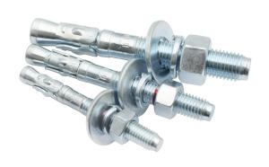 China Grade 8.8 M24 Wedge Expansion Through Bolt Carbon Steel Concrete Anchor Bolt on sale
