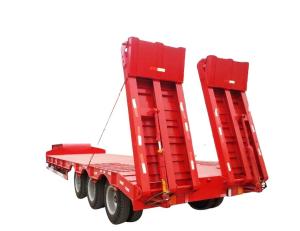 Quality Truck Trailer 3 Axles/ 4 Axles 13000--16000mm Length 50 Ton Lowboy Trailer in Kenya wholesale