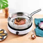 Amazon TOP Seller 5 PCS Silver Cooking Pot Set Sauce Pan Stainless Steel Frying