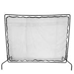 High Durability Tennis Trainer Rebound Net Convenient White Metal Tude