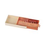 Yellow Pink 2mm Thick Cardboard Cardboard Eyelash Box With Plastic Tray Window