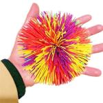Colorful Monkey Stress Ball Silicone Fluffy Ball Stringy Silicone Koosh Ball