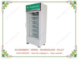 Quality OP-001 Medical Freezer Glass Doors Cooler Cabinet Upright Refrigerator For Storage Medicin wholesale