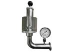 Adjustable Automatic Hygienic Pressure Relief Valve Union Exhaust Pressure Valve