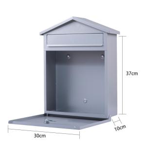 Quality Wall Mount Lockable Modern Outdoor Galvanized Metal Mailbox Letterbox wholesale