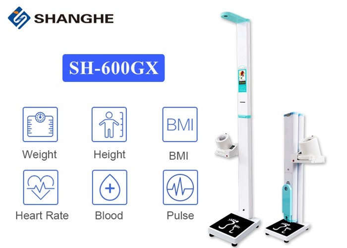 Smart Height Weight Bmi Blood Pressure Machine With Printer 0 - 299 MmHg