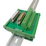 DB25 Male Female terminal block D Sub 25 Pin Connectors Breakout Board DIN Rail