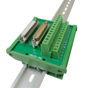 Quality DB25 Male Female terminal block D Sub 25 Pin Connectors Breakout Board DIN Rail Mounted wholesale
