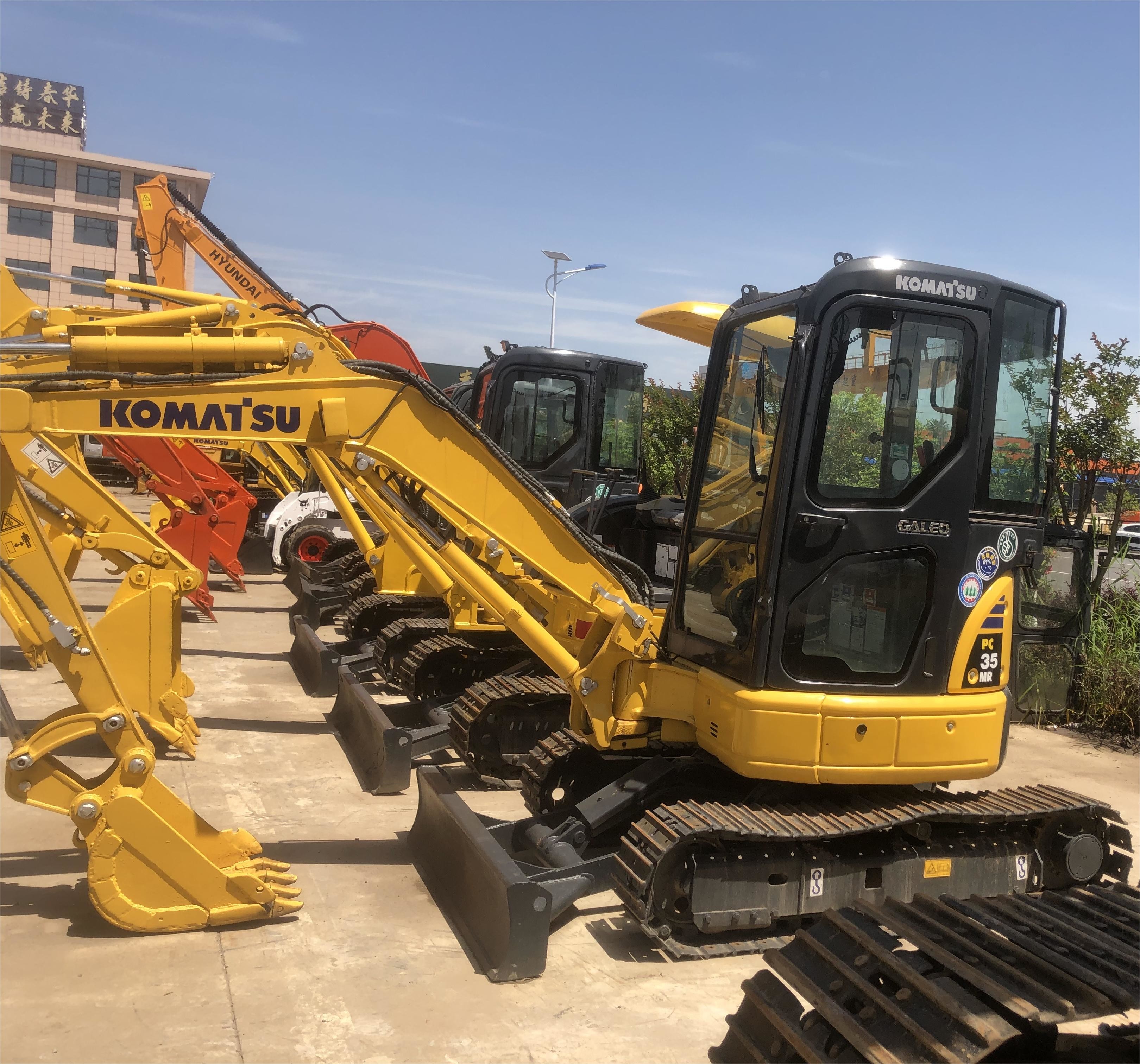 Small 3.5 TON Used Excavator Equipment Komatsu PC35 Mini Excavator Digger