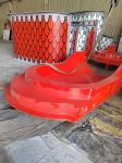 3-Person Capacity Fiberglass Big Water Slide 15m Height 1 Year Warranty