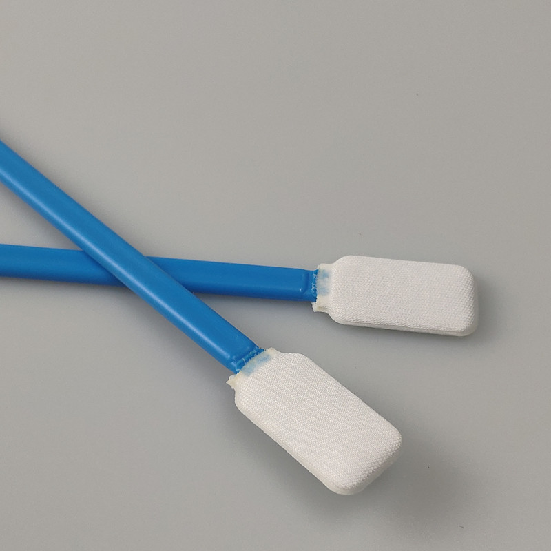 Polyester Swabs Material Polypropylene Flat Rectangle Head 5 Inch Surface Clean