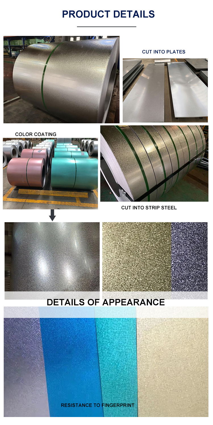 Tolerance ±1% Z120 AZ120 AZ70 Z60 Hot Dipped Gi Steel G90 G550 Aluminum Zinc Alloy Coated Steel Sheet Galvalume steel coil