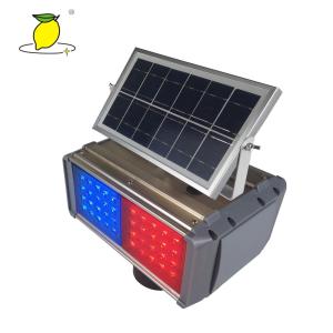 Quality Solar Powered Barricade Lights LED Traffic Warning Lights wholesale
