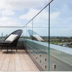 Quality Construction Decoration Tempered Laminated Glass Balustrades with Aluminium Frameless wholesale