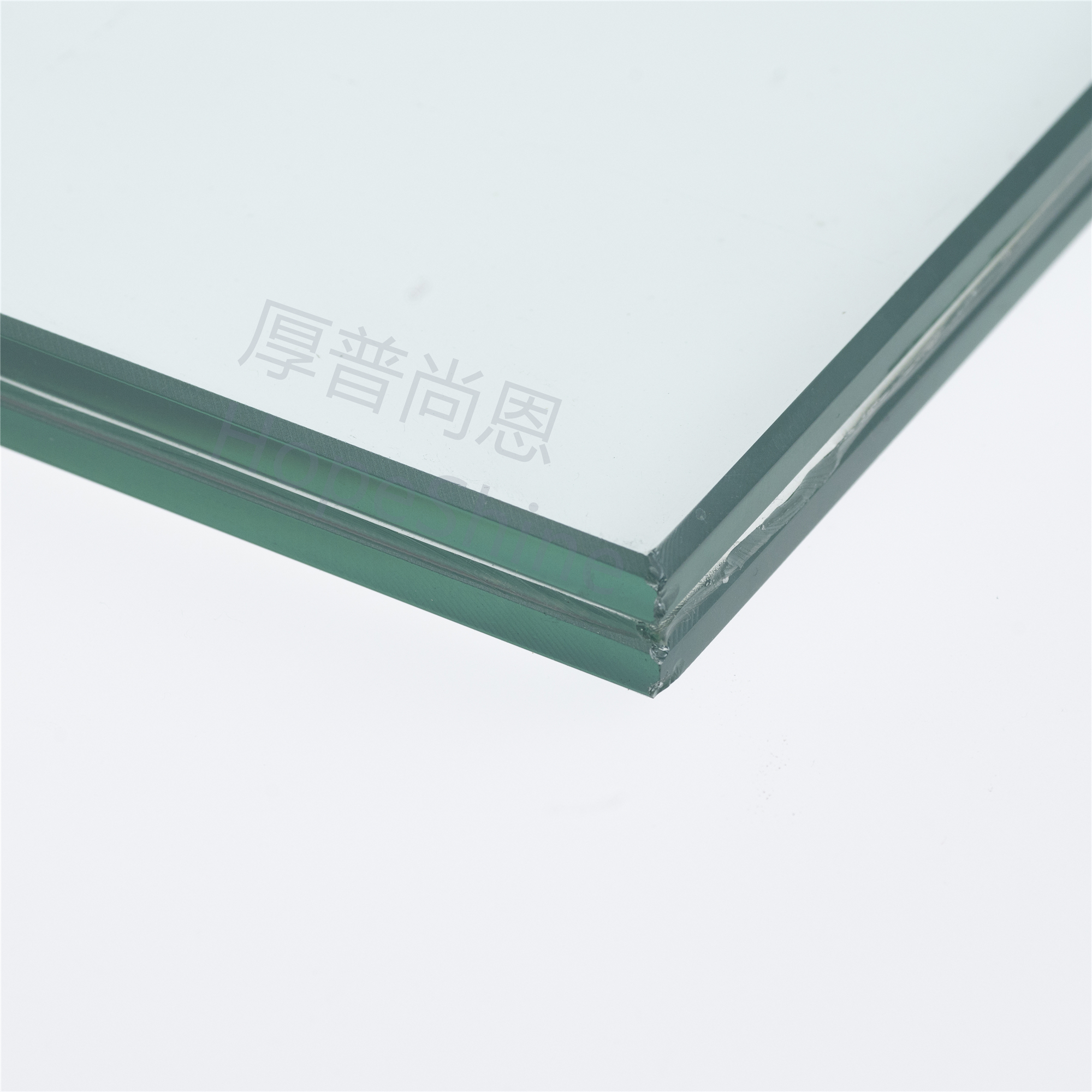 Tempered PVB Laminated Acoustic Glass Panels Safety Transparent For Commercial Building
