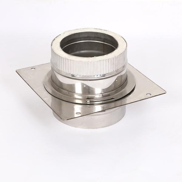 Cold Drawn Fireproof Insulation Around Stove Pipe Base Wall Support Wide
