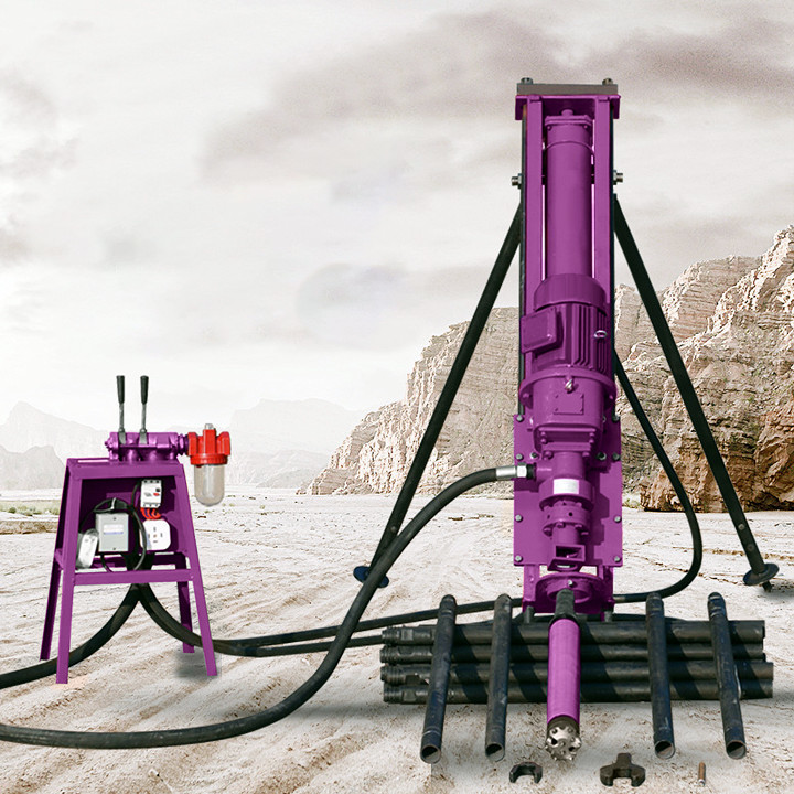 Hydraulic Rotary Borehole Portable Drilling Rig Mining Machine 50m Deep Rock Drilling Rig