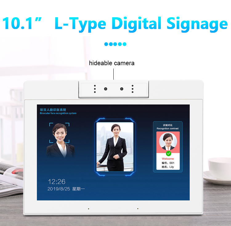 10.1 Inch L-shaped RK3566 POE NFC Android 11 Tablet Pc Desktop White Restaurant Ordering Tablet with Dual Camera