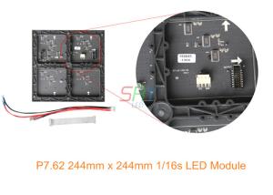 Quality P7.62 244mm x 244mm indoor full color LED display Module 1/16 Scan wholesale