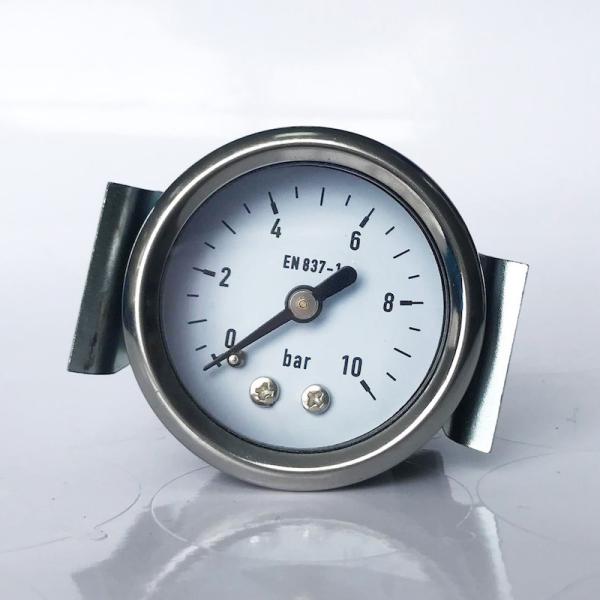 40mm Black Steel Case 10 Bar Panel Mount Brass Wetted Parts Utility Pressure