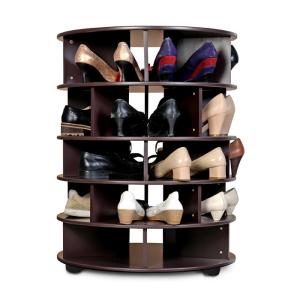 Quality 60cm Diameter Entryway Rotating Shoe Rack With Moving Wheels wholesale