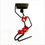 Banquet Party Snack Dish Tableware Stand Iron Candlestick African Woman